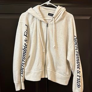 Abercrombie & Fitch oversized boyfriend cropped hoodie